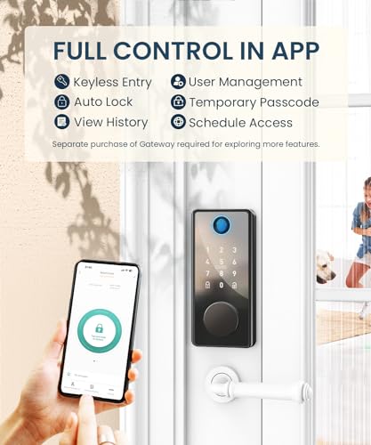 Biometric Keyless Entry Smart Lock with Keypad