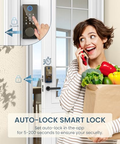 Biometric Keyless Entry Smart Lock with Keypad