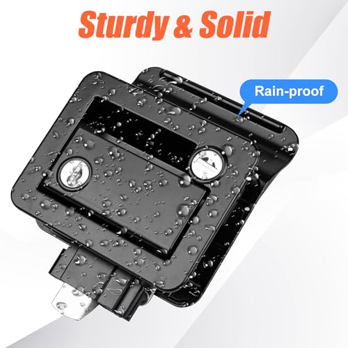 Siasky Black RV Door Lock with Paddle Deadbolt