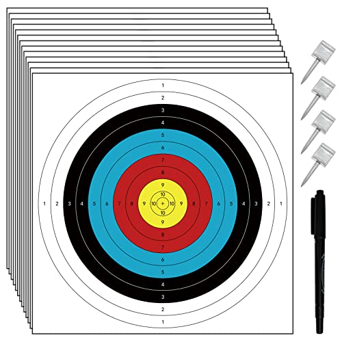 30pcs Archery Targets for Hunting & Target Practice, 16x16