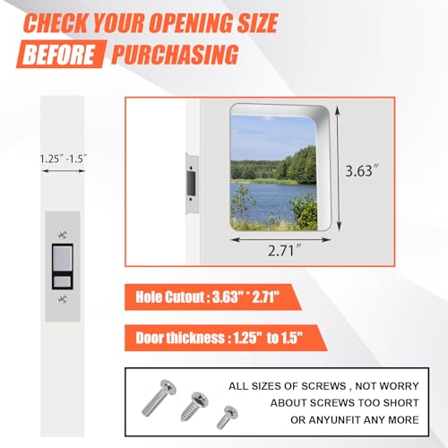 Siasky Black RV Door Lock with Paddle Deadbolt