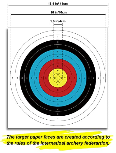 30pcs Archery Targets for Hunting & Target Practice, 16x16