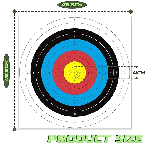 Highwild Archery Targets - 16x16in - 10 Ring - 30 Pack
