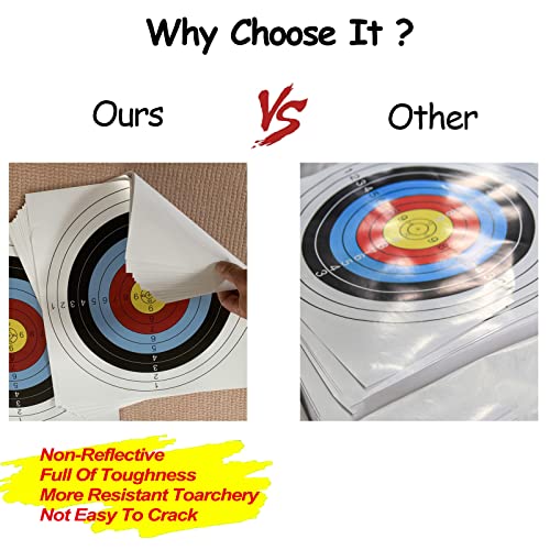 30pcs Archery Targets for Hunting & Target Practice, 16x16