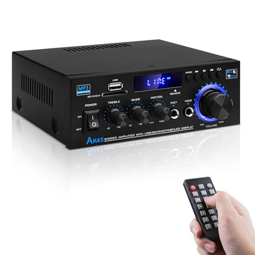 AK45 Bluetooth 5.0 HiFi Stereo Mini Power Amp