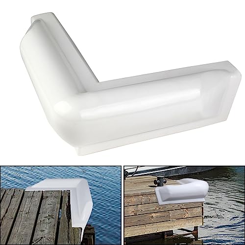 1 Pack White Vinyl Boat Dock Corner Bumper