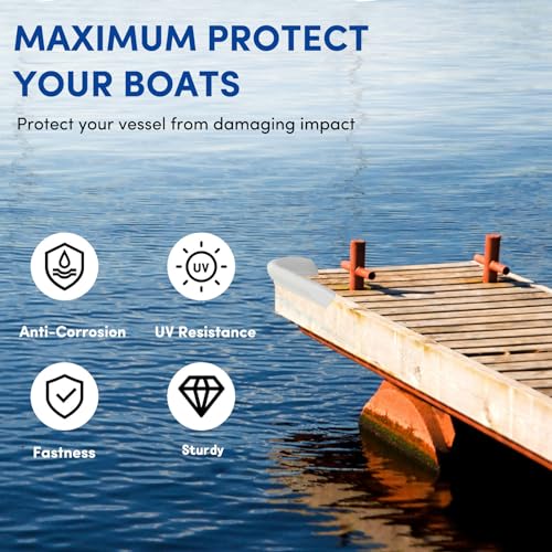 1 Pack White Vinyl Boat Dock Corner Bumper