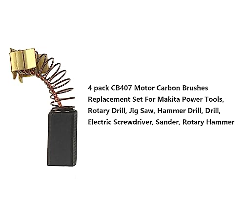 4 Pack CB407 Replacement Carbon Brushes for Makita Power Tools