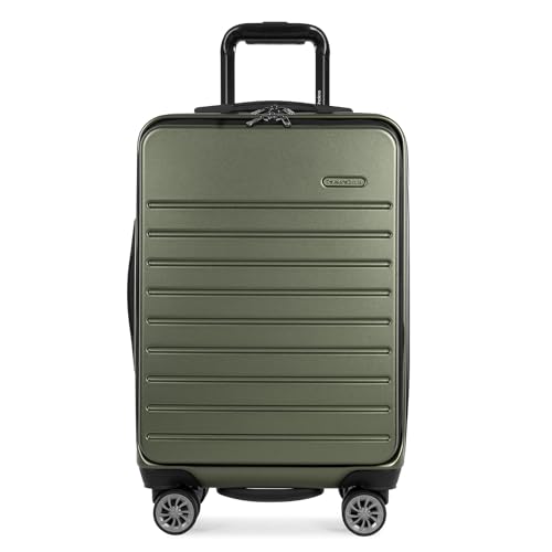 Mykel Front Pocket Hardside Suitcase - Green 22