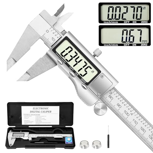 QDXMD 6" Stainless Steel Digital Vernier Caliper Micrometer