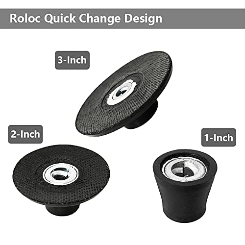 Yakamoz 3-Pack Roll Lock Sanding Disc Pad Holder