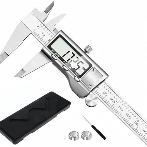 Electronic Digital Caliper with Large LCD Screen, 6 Inch