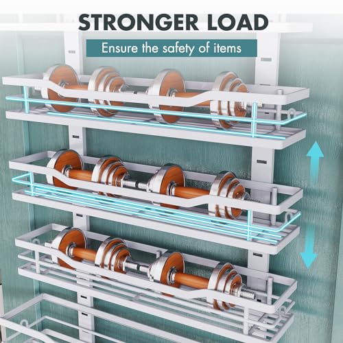 9-Tier Eastherry Over The Door Pantry Organizer (White)