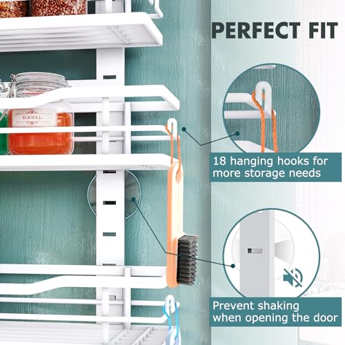 9-Tier Eastherry Over The Door Pantry Organizer (White)