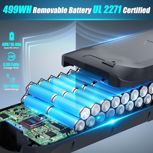 ANCHEER Electric Bike: 26" City Commuter, 48V Battery