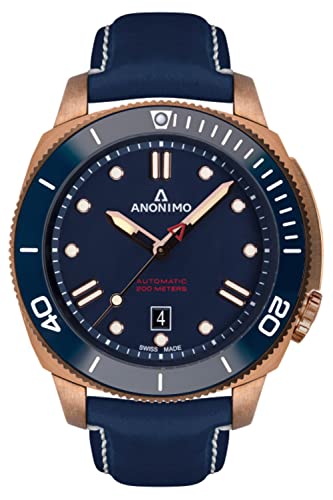 Anonimo Nautilo Mens Automatic Watch with Leather Bracelet