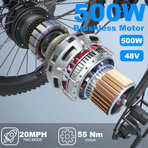 ANCHEER 500W 26" Electric Mountain Bike, VIP Smart Shopper