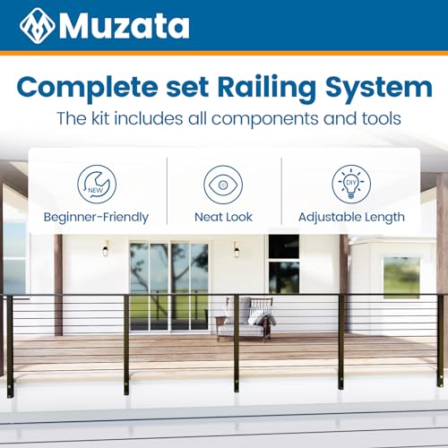 VIP Smart Shopper: Muzata Adjustable Cable Railing System