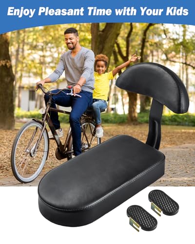 Zacro Kids Bike Seat with Backrest and Pedals