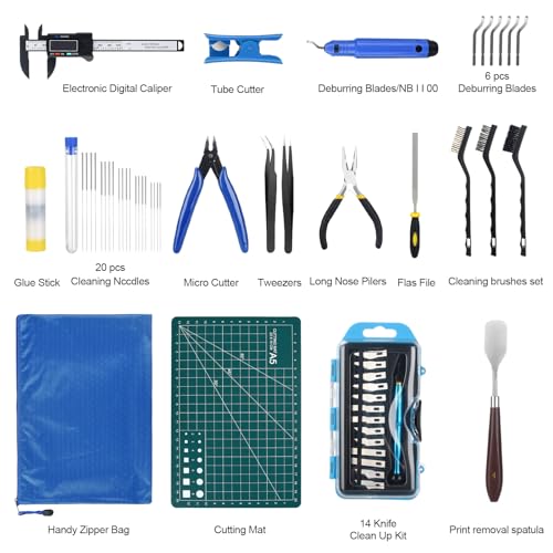 3D Printer Tools Kit with 55 Accessories