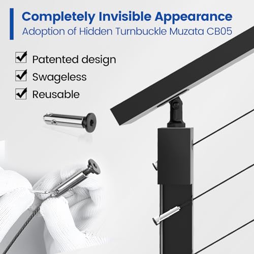 VIP Smart Shopper: Muzata Adjustable Cable Railing System