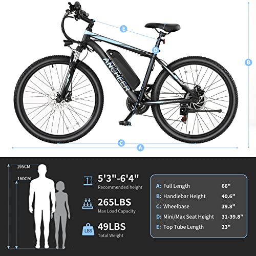 ANCHEER 500W Electric Mountain Bike 27.5'' for Adults