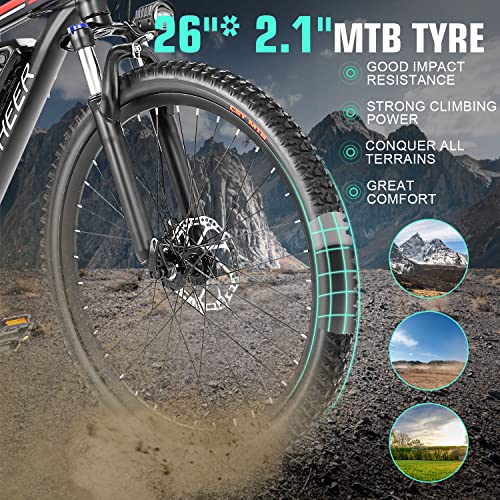 ANCHEER 500W 26" Electric Mountain Bike, VIP Smart Shopper
