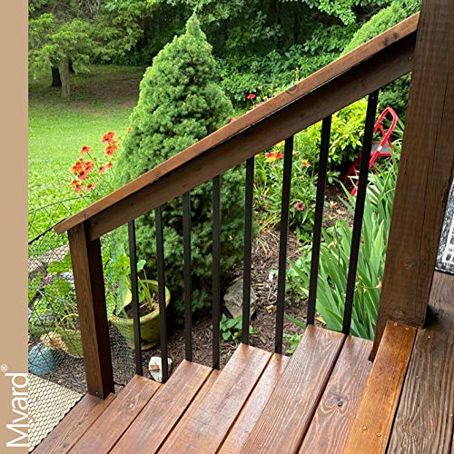 29" Square Iron Deck Balusters for Railing, Modern Design
