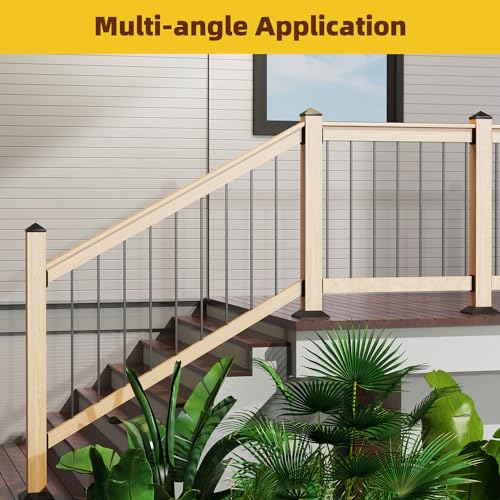 Deck Railing Bracket Connectors for 2x4 Wood Post