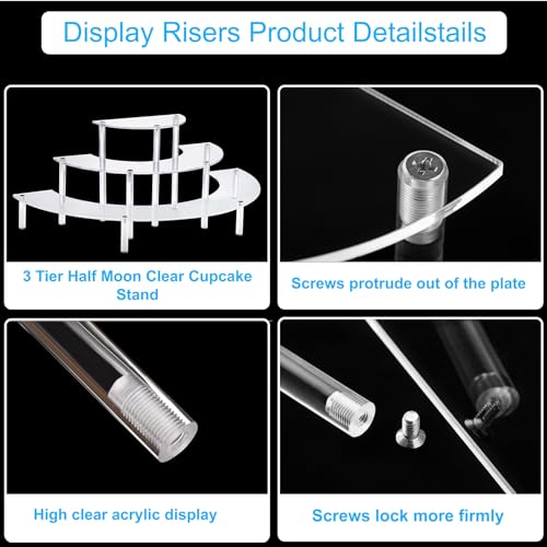 3 Tier Acrylic Cupcake & Perfume Display Stand