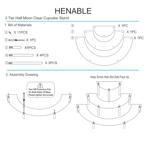 3 Tier Acrylic Cupcake & Perfume Display Stand