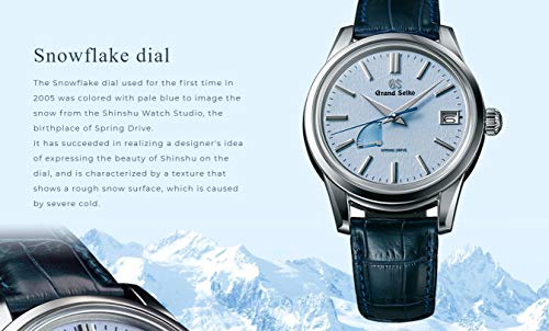 Grand Seiko Mens Watch with Blue Snowflake Dial