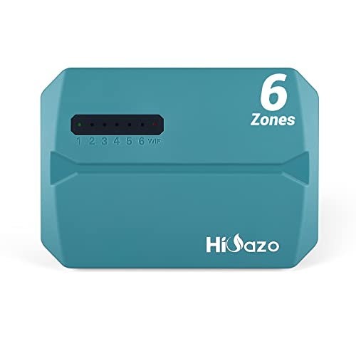 HiOazo 6-Zone WiFi Smart Sprinkler Controller, Rain Sensor