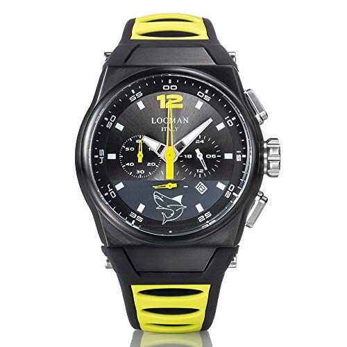 VIP Watch Locman Man with Black Gray Leather Strap