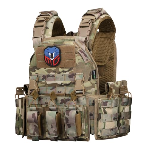 Men's Snacam Tactical Vest Molle for Airsoft Security
