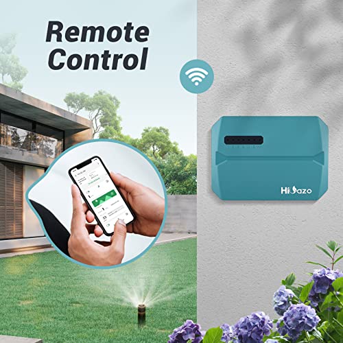 HiOazo 6-Zone WiFi Smart Sprinkler Controller, Rain Sensor