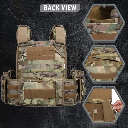 Men's Snacam Tactical Vest Molle for Airsoft Security