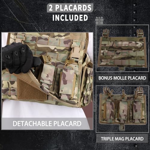 Men's Snacam Tactical Vest Molle for Airsoft Security