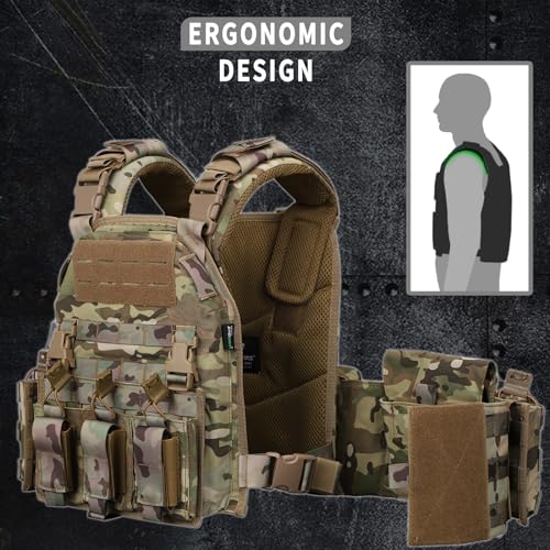 Men's Snacam Tactical Vest Molle for Airsoft Security