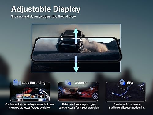 Pelsee P10 2.5K Rear View Mirror Camera