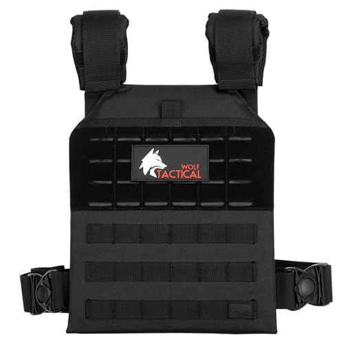 WOLF TACTICAL Adjustable Weighted Vest for Running, Walking