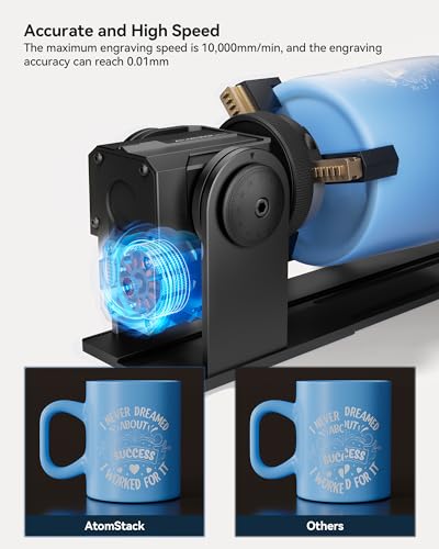 ATOMSTACK R1 V2 Laser Rotary Jaw Chuck Rotation