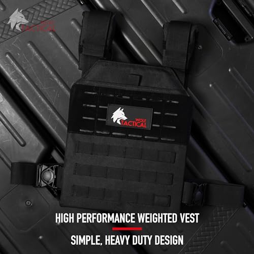 WOLF TACTICAL Adjustable Weighted Vest for Running, Walking
