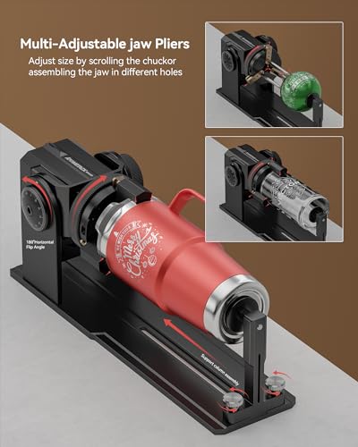ATOMSTACK R1 V2 Laser Rotary Jaw Chuck Rotation