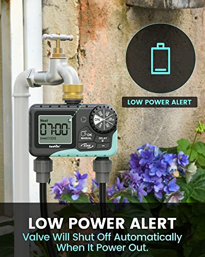 RAINPOINT Sprinkler Timer 2 Outlet for Yard VIP
