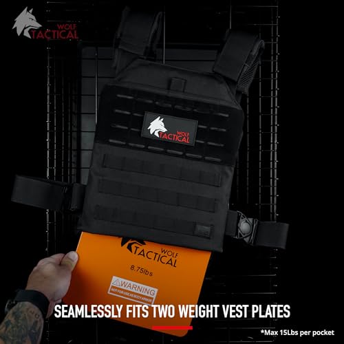 WOLF TACTICAL Adjustable Weighted Vest for Running, Walking