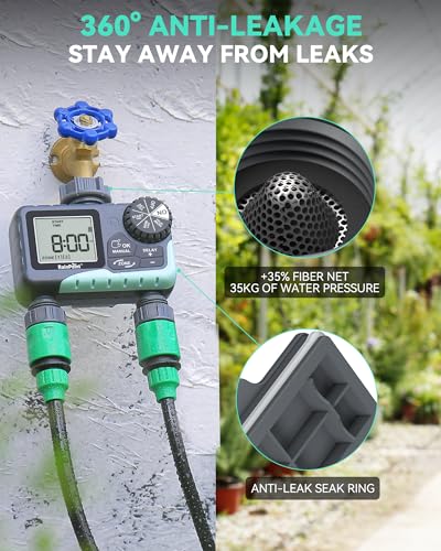 2 Zone Sprinkler Timer for Smart Garden Watering