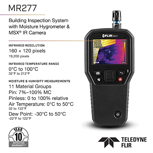 FLIR MR277 Moisture Meter with IR Camera & Hygrometer