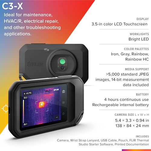 FLIR C3-X Thermal Camera with Wi-Fi for VIP Shopper