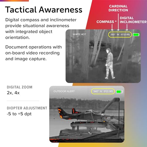 FLIR Breach PTQ136 Thermal Imaging Monocular, Black VIP
